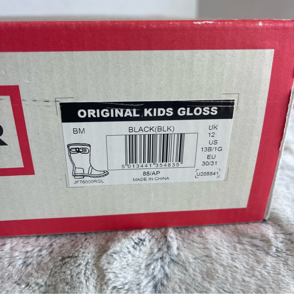 Hunter Glossy Black Boots Little Girl  Size 13B - Picture 13 of 13